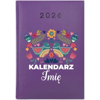 Kalendář Knihový kalendář 2026 A5 fialový