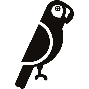 Samolepicí dekorace na vozidlo Samolepka na auto - Papoušek Ara velký