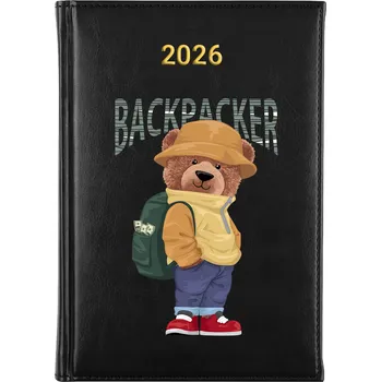 Kalendář Knižkový kalendář 2026 A5 černý