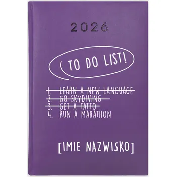 Kalendář Knihový kalendář 2026 A5 fialový