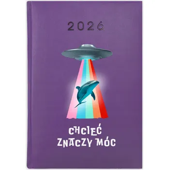 Kalendář Knihový kalendář 2026 A5 fialový