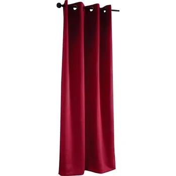 Mybesthome Sierra Blackout Zatemňovací závěs s kroužky, 135 × 250 cm, červený, 1 ks