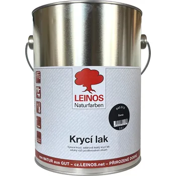 barva a nátěr na dřevo LEINOS 840.913 Krycí lak saténově lesklý 2,5lt