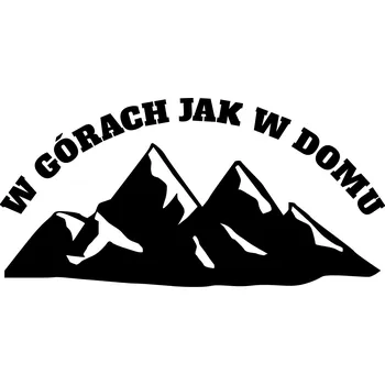 Samolepicí dekorace na vozidlo Samolepka na auto s motivem hor – jako doma