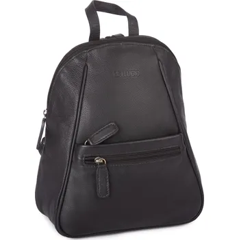 Kožený dámský batoh malý CHIC černý