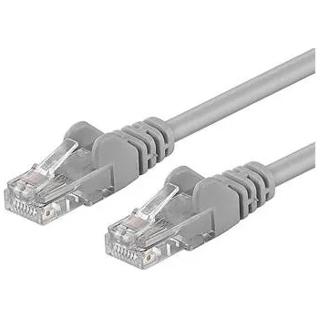 Síťový kabel PremiumCord Patch kabel UTP RJ45-RJ45 CAT6 5m šedá