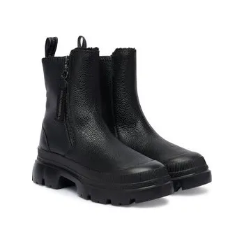 Dámská obuv KARL LAGERFELD Polokozačky KL43566 Černá 41