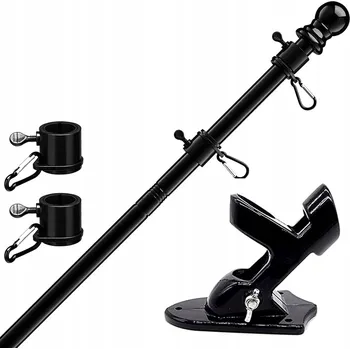 Vlajka Stožár Držák na Vlajku Hliníkový 150 cm Včetně vlajky Francie 150 x 90 cm