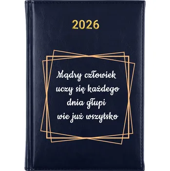 Kalendář Knižkový kalendář 2026 A5 FunnyCase modrý