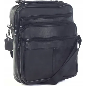 CONVEY kožená taška přes rameno černá