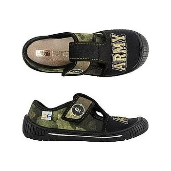 Chlapecké bačkory 3F chlapecké bačkorky 4SK3/35 černá/zelená 31