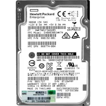 Interní pevný disk HP 880152-001 300GB 15K SAS-3 2.5'' EH000300JWKTN