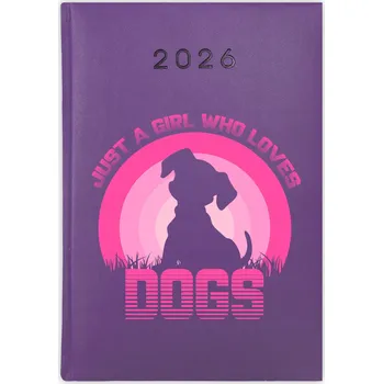 Kalendář Knižní kalendář 2026 A5 FunnyCase fialový