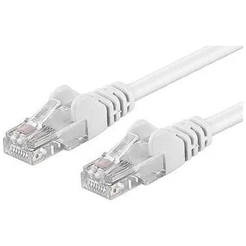 Síťový kabel PremiumCord Patch kabel UTP RJ45-RJ45 level 5e 0.5m bílá