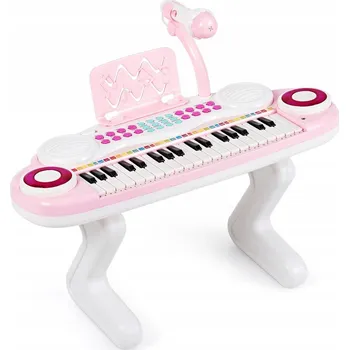 Hudební nástroj pro děti Dětské piano s mikrofonem a hudbou 48 x 20 x 38 cm