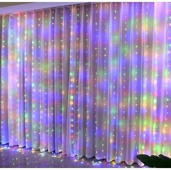 Vánoční dekorace Světelný řetěz Design Jutra 300 cm do sítě, vícebarevný