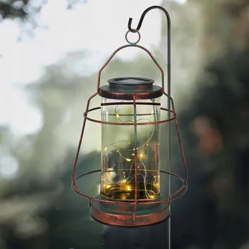 Venkovní osvětlení VENKOVNÍ SOLÁRNÍ LUCERNA DO ZAHRADY, ZÁVĚSNÁ SOLÁRNÍ LAMPA VODĚODOLNÁ