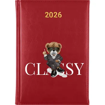 Kalendář Knižní kalendář 2026 A5 FunnyCase červený