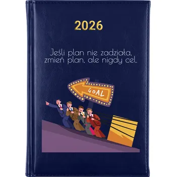 Kalendář Knižní kalendář 2026 A5 modrý