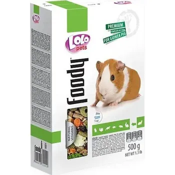Krmivo pro hlodavce LOLO BASIC kompletní krmivo pro morčata 500 g krabička