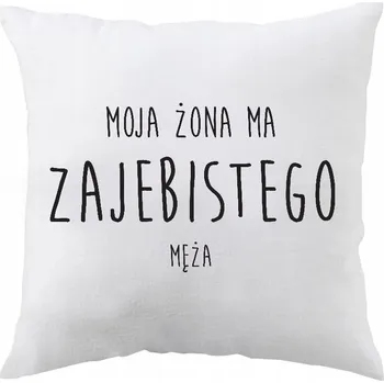 Dekorativní polštářek DEKORATIVNÍ POLŠTÁŘ S POTISKEM 40x40cm DÁREK PRO MANŽELKU DEKORATIVNÍ JASKIEK