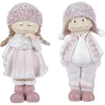 Vánoční ozdoba Autronic Děti z polyresinu. Mix 2 druhů. Cena za 1ks SM469 PINK
