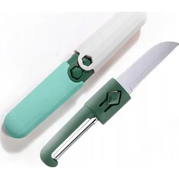 Kuchyňský nůž KUCHYŇSKÝ NÁSTROJ 2V1 – NŮŽ A ŠKRABKA NA ZELENINY A OVOCE