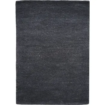 Koberec Ručně všívaný kusový koberec Asra wool černá 60x110 cm