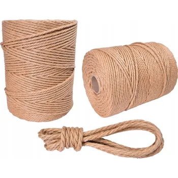 Lany JUTOVÁ LANO Ozdobná Šňůra Dekorativní Provaz na Škrabadlo pro kočky 8mm 200M