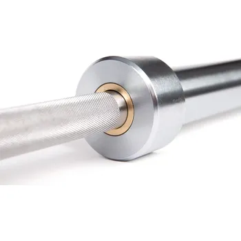 Tyč činky Stronggear Nerezová Deadlift osa na mrtvý tah Váha: 20 kg, Délka: 230 cm