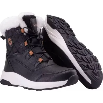 Dívčí polobotky Junior kotníkové sněhové boty Mester Wp Teen Jr 92800555587 Černí s bílou - Hi-Tec černá s bílou 39