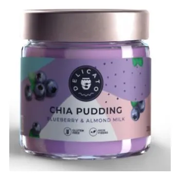 Delicato food Chia pudding - borůvka 200 g