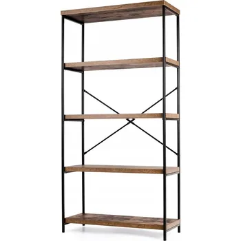 regál Regál Costway 79 cm x 160 cm x 35 cm v odstínech hnědé