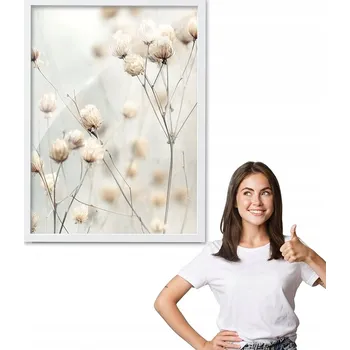 Obraz Obraz s rámem, vzor BOHO sádra + bílý rámeček 30x40 do kuchyně, jídelny