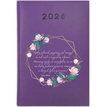 Kalendář Knižní kalendář 2026 A5 FunnyCase fialový
