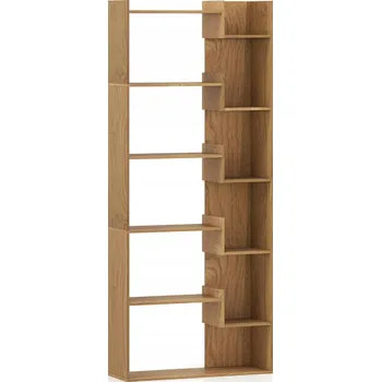 Knihovna Regál Costway 69 cm x 163 cm x 22 cm, odstíny hnědé