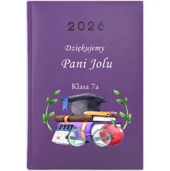 Kalendář Knižní kalendář 2026 A5 FunnyCase fialový