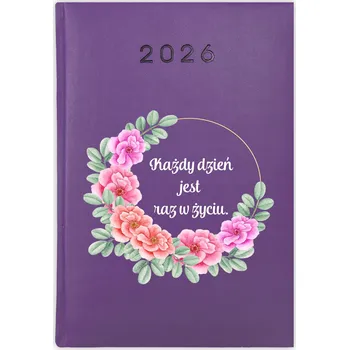 Kalendář Knihový kalendář 2026 A5 fialový