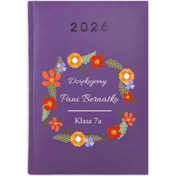 Kalendář Knižní kalendář 2026 A5 FunnyCase fialový