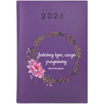 Kalendář Knižní kalendář 2026 A5 FunnyCase fialový