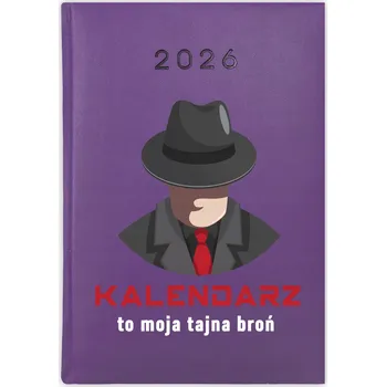 Kalendář Knihový kalendář 2026 A5 fialový