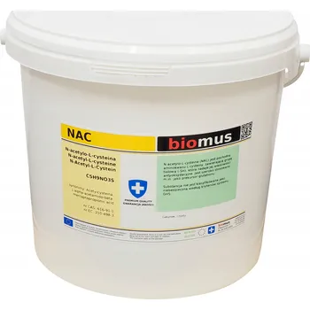 Farmaceutická surovina NAC N-acetyl-L-cystein Acetylcystein V PRÁŠKU 5kg čistý BIOMUS