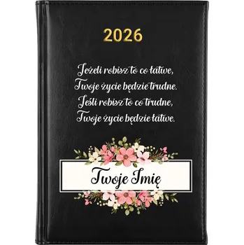 Kalendář Knižkový kalendář 2026 A5 černý