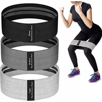 Wayexe Elastické posilovací gumy, 3 kusy