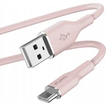 Datový kabel Kabel Puro USB - USB-C 1,5 m růžový