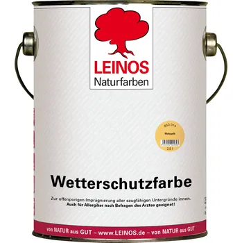 Olej na dřevo LEINOS 850.014 - Venkovní olejová barva - Kukuřičně žlutá 2,5lt