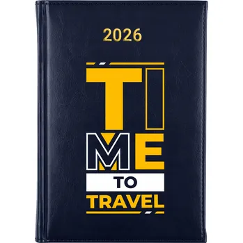 Kalendář Knižkový kalendář 2026 A5 FunnyCase modrý