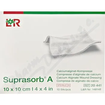 Krytí na ránu Krytí Suprasorb A kalciumalgin.steril.10x10cm 10ks
