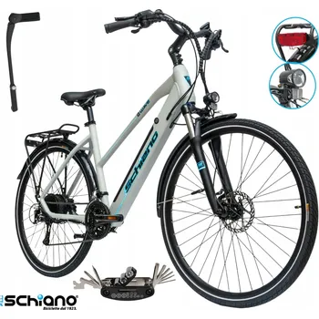 Jízdní kolo Elektrokolo (do 250 W) F.lli Schiano E-Wave, rám 20 palců hliník, kolo 28", šedé, 250 W