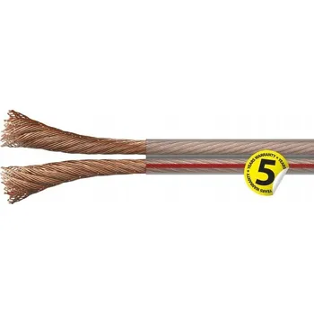 elektrický kabel Plochý reproduktorový kabel Emos 2 x 1,5